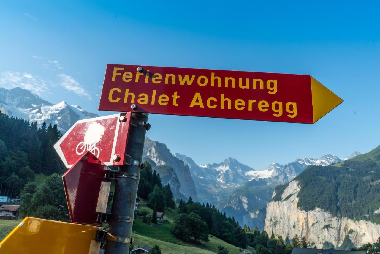 Chalet Acheregg Венген Экстерьер фото